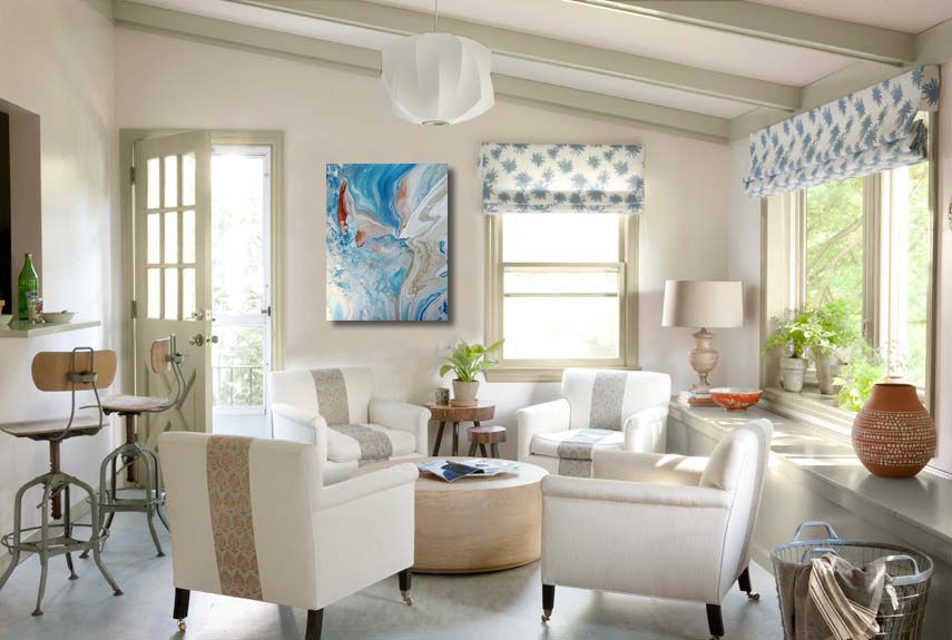 Acrylic and Metallics on Canvas