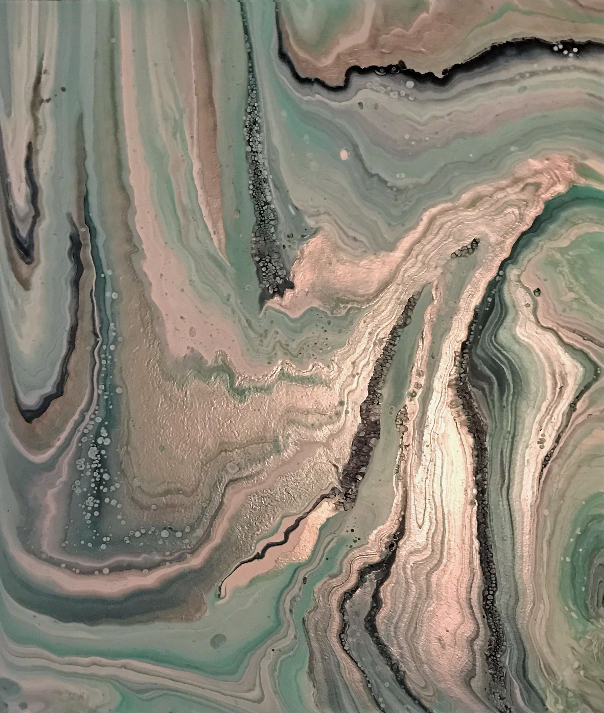 Acrylic and Metallics on Canvas