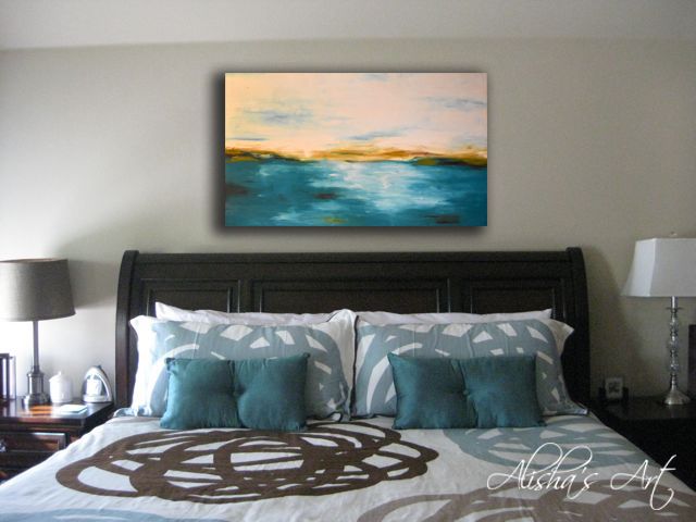 55x38x1.5" Abstract Landscape