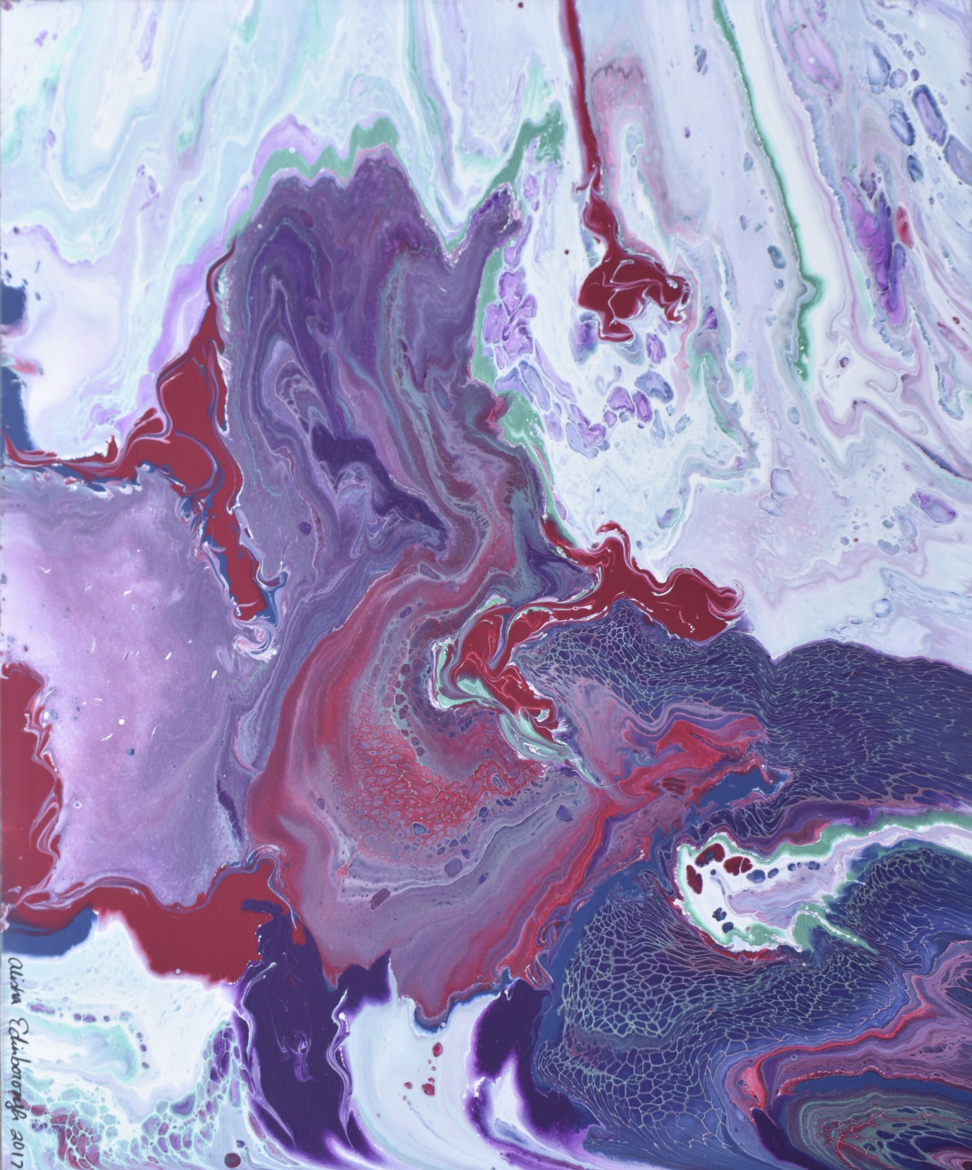 30x24x1/2" Fluid Acrylic on Canvas