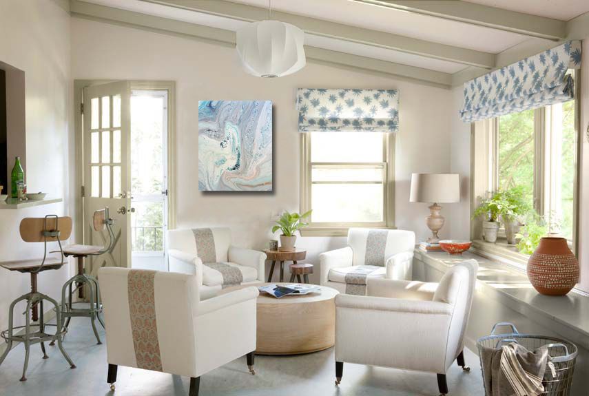 Acrylic and Metallics on Canvas