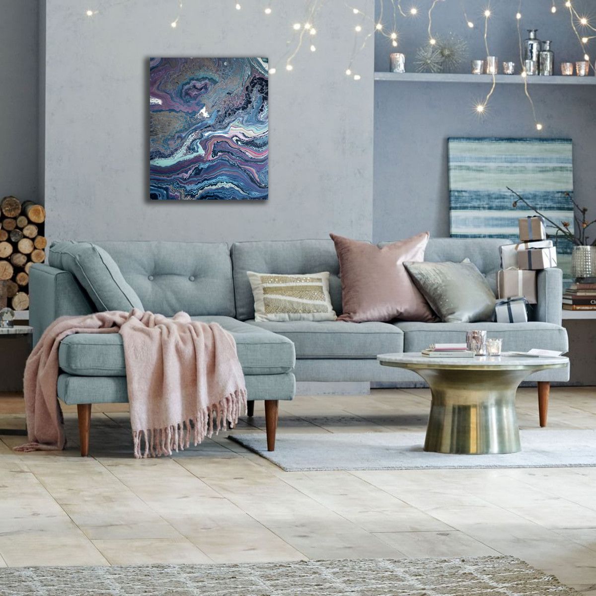 30x24x1/2" Fluid Acrylic on Canvas